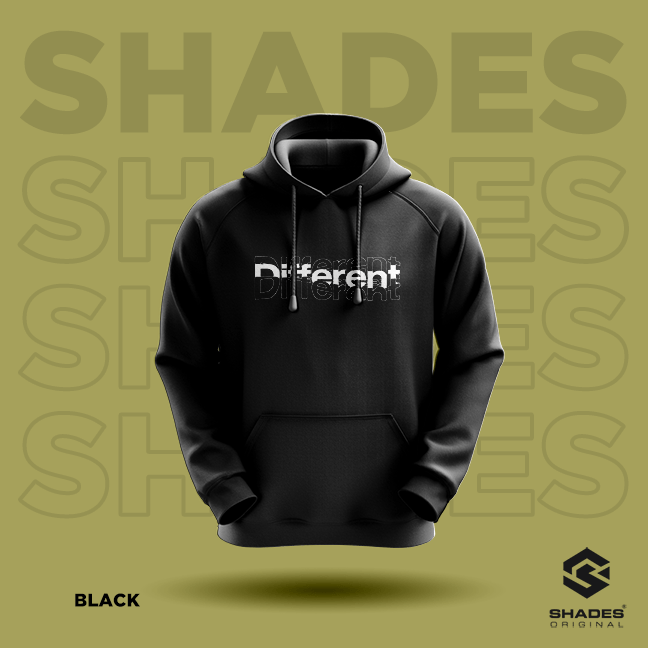 Different hoodie black