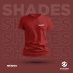 maroon plain tshirt