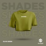 olive green croptee