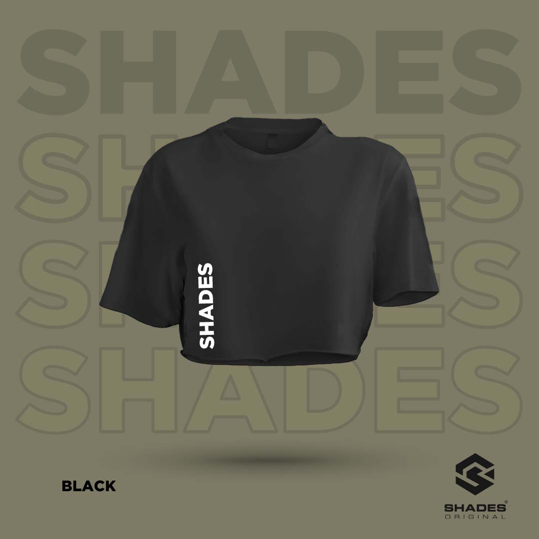 sideline croptee black