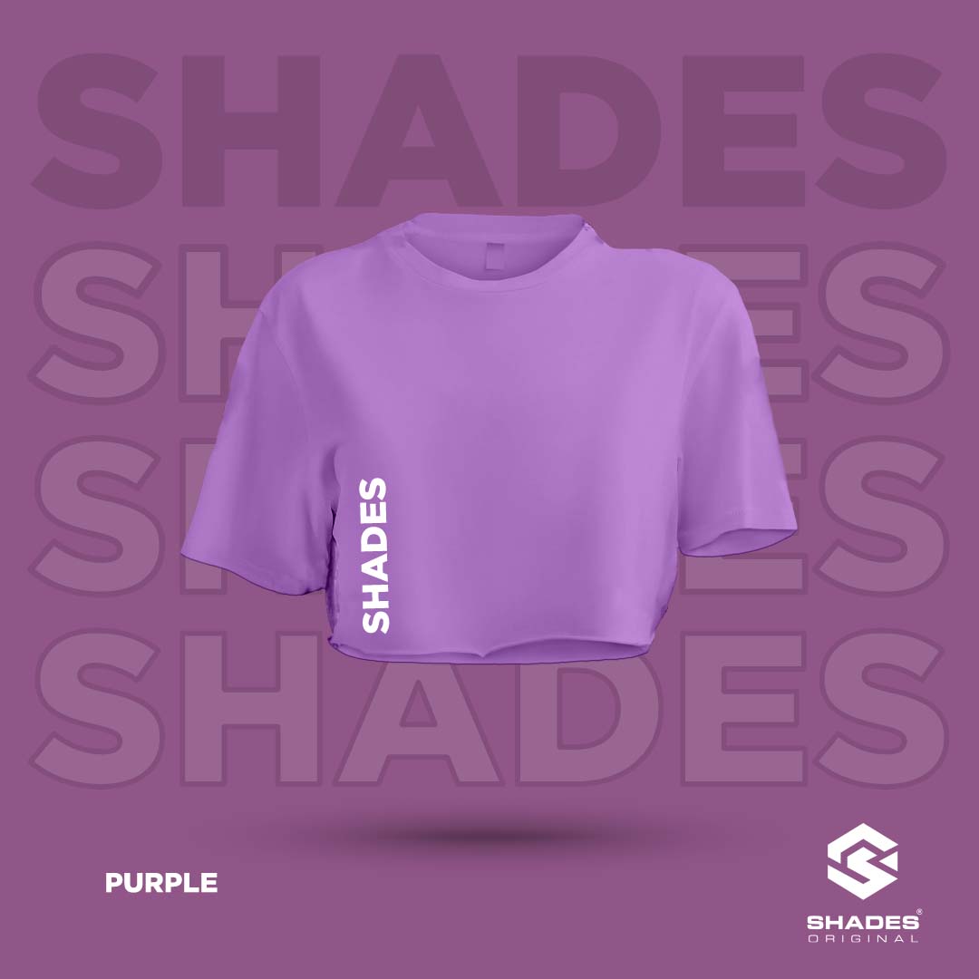 sideline croptee purple