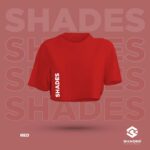 sideline croptee red