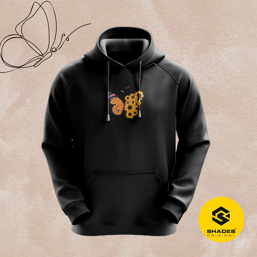 butterflower black hoodie