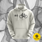 Recycle white hoodie