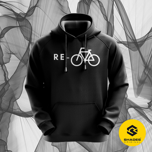 recycle black hoodie