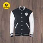 varsity jacket black