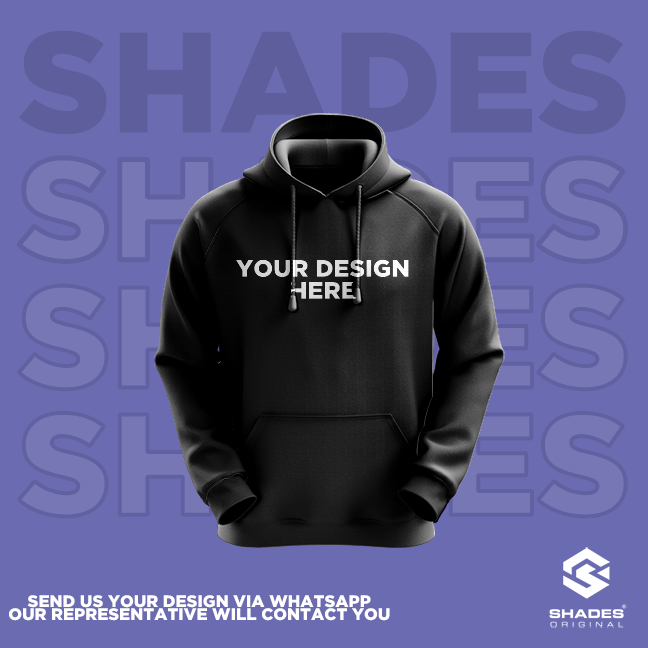 black custom hoodie